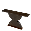 Brown Oak Console Table Spring