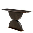 Brown Oak Console Table Spring