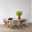 Oak Veneer Dining Table S Harmonie