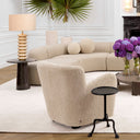 Sculptural Travertine Table Lamp Baron