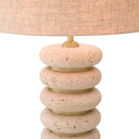 Sculptural Travertine Table Lamp Baron