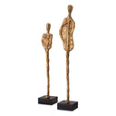 Vintage Brass Deco Object Set (2) Dual