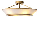 White Glass Ceiling Lamp Ferette