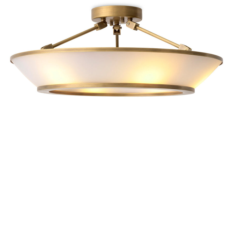 White Glass Ceiling Lamp Ferette