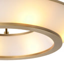 White Glass Ceiling Lamp Ferette