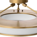 White Glass Ceiling Lamp Ferette