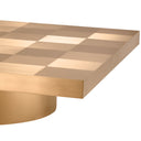 Square Gold Coffee Table Laporte