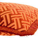 Orange Fringed Cushion Doris