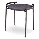 Gray Marble Side Table Arca