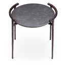 Gray Marble Side Table Arca