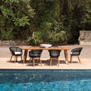 Oak Outdoor Dining Table Glover