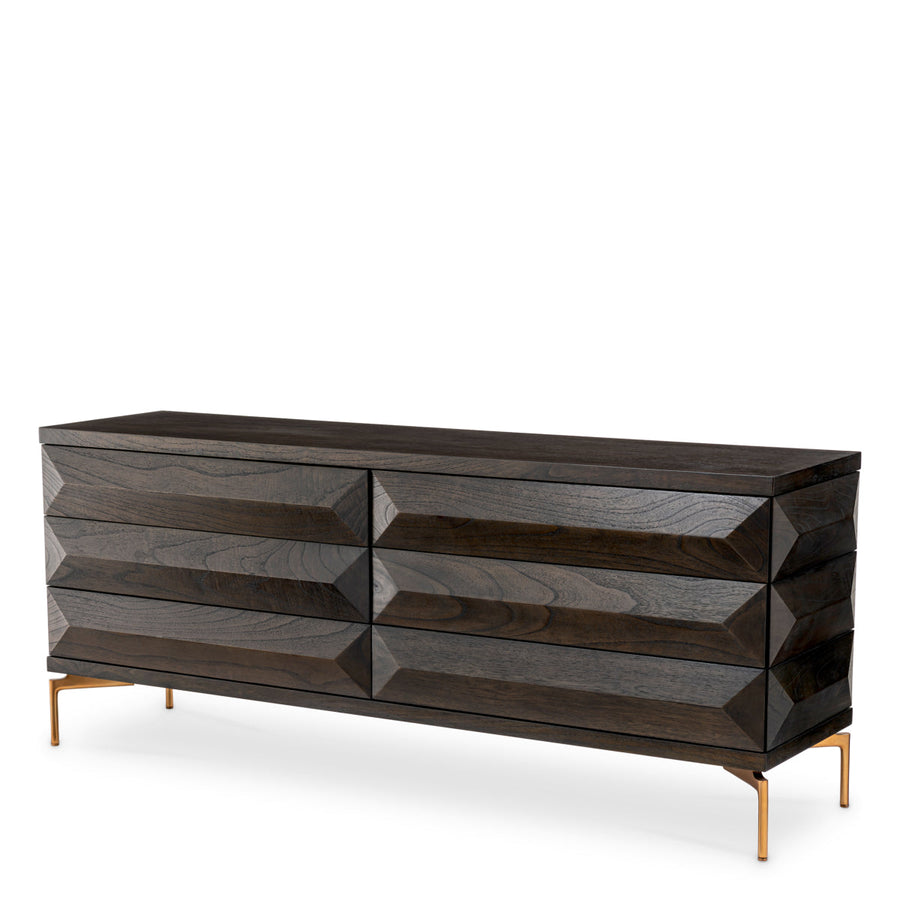 Brown Oak Drawer Dresser Denver