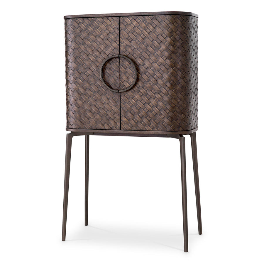 Woven Oak Wine Cabinet Nilsson