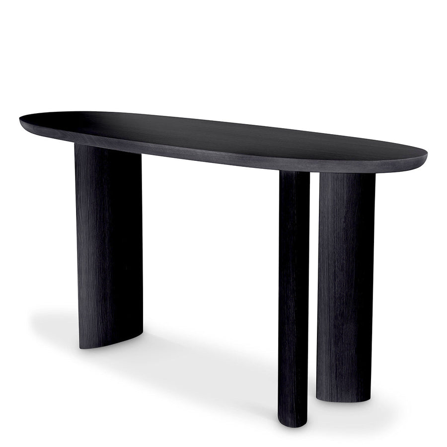 Oak Oval Console Table Lindner