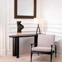 Oak Oval Console Table Lindner