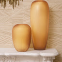 Amber Glass Bouquet Vase Zenna