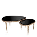 Textured Brass Nesting Side Tables (2) Livana
