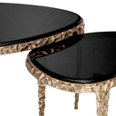 Textured Brass Nesting Side Tables (2) Livana