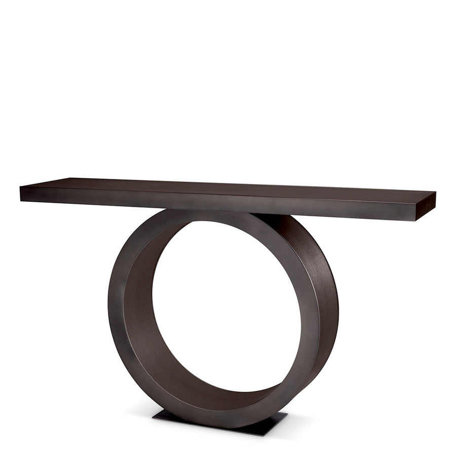 Oak Ring Console Table Odis