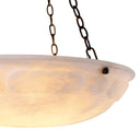 Round Alabaster Hanging Lamp Novara