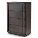 Mocha Oak Dresser Tall Modesto