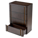Mocha Oak Dresser Tall Modesto