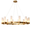 Alabaster Cylinders Chandelier Castro