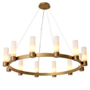Alabaster Cylinders Chandelier Castro