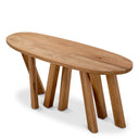 Oval Oak Console Table Bayshore