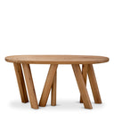 Oval Oak Console Table Bayshore