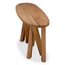 Oval Oak Console Table Bayshore