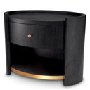 Oval Oak Nightstand Rosemberg