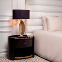 Oval Oak Nightstand Rosemberg