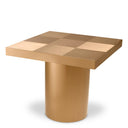 Square Gold Side Table Laporte