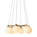 Alabaster Globes Chandelier Morro