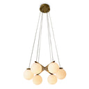 Alabaster Globes Chandelier Morro