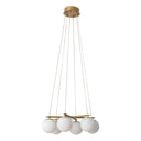 Alabaster Globes Chandelier Morro