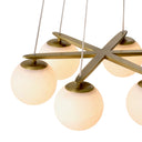 Alabaster Globes Chandelier Morro