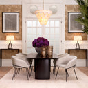 Tiered Alabaster Chandelier Clementina