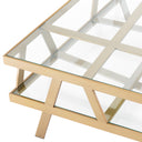 Gold Contemporary Coffee Table Billinghurst