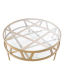 Gold Contemporary Coffee Table Billinghurst