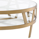 Gold Contemporary Coffee Table Billinghurst