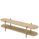 Washed Oak Shelf Cabinet Scario