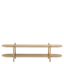Washed Oak Shelf Cabinet Scario