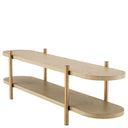 Washed Oak Shelf Cabinet Scario