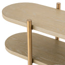 Washed Oak Shelf Cabinet Scario