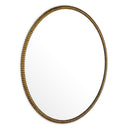 Round Vintage Brass Mirror Vezzola