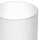 White Frosted Glass Vase Haight