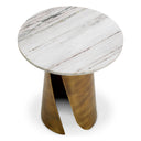 White Marble Side Table Nuova