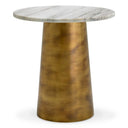 White Marble Side Table Nuova